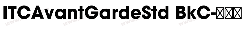 ITCAvantGardeStd BkC字体转换